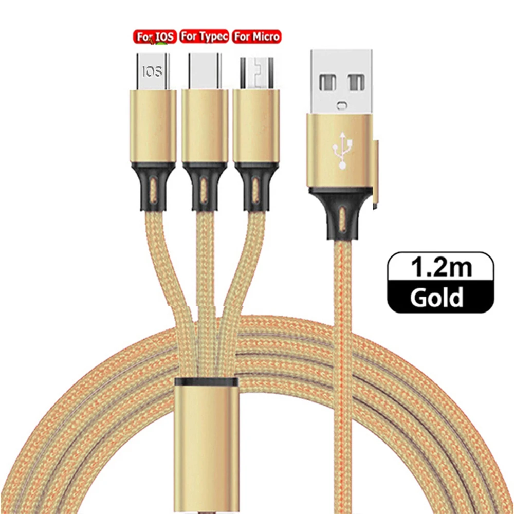 Gold 3 in 1 Cable