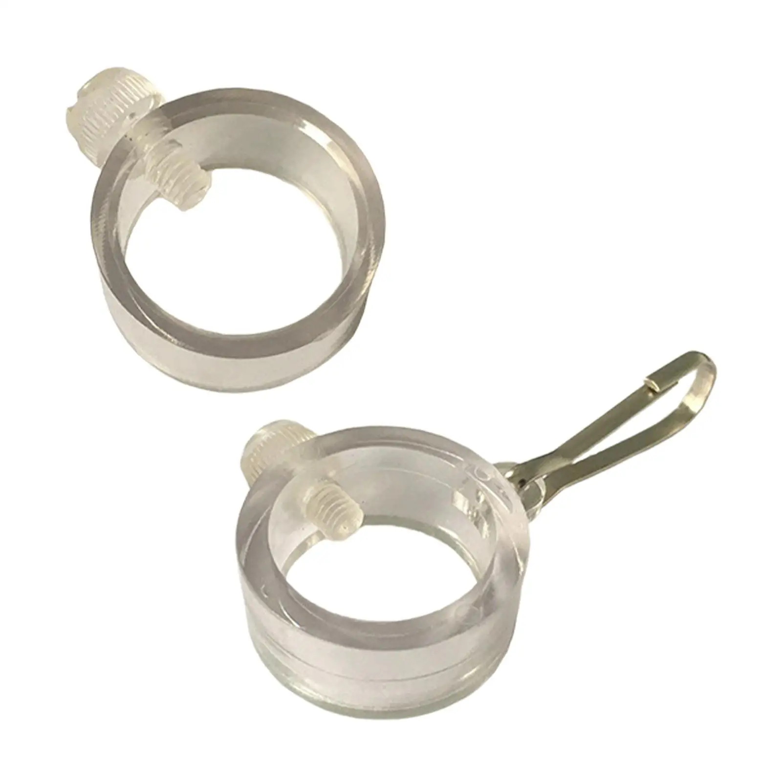 2Pcs Flagpole Rings Grommet Clip Attachments for 1'' Flag Poles Accessory