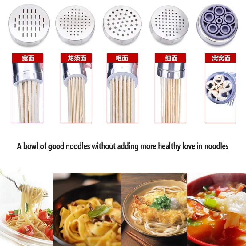 Stainless Steel Small Noodle Machine Household Manual Hand-cranking Noodle Machine Extrusion