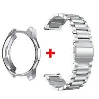 Bracelet + étui pour Samsung Galaxy Watch 7 6 5 4 44mm 40mm classique 46mm 42mm Bracelet en acier inoxydable Galaxy Watch 5 Pro 45mm 5