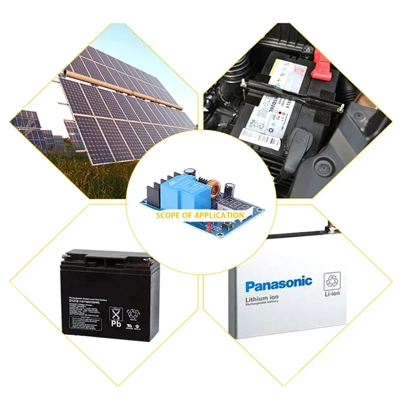 XH-M604 DC 6V-60V 리튬 배터리 충전 제어 모듈 디지털 완전 전원 차단 과충전 보호 스위치