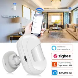 1/5PCS Tuya ZigBee 3.0 PIR Motion Sensor Human Body Infrared IR Detector Wireless Mini Home Security With Smart Life Gateway Hub
