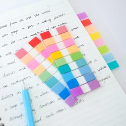 180pcs=1 Sheet Transparent Sticky Notes Page Markers Book Tabs Index Sticky Notes Bookmarks Memo Pad Notepad Stickers Stationery