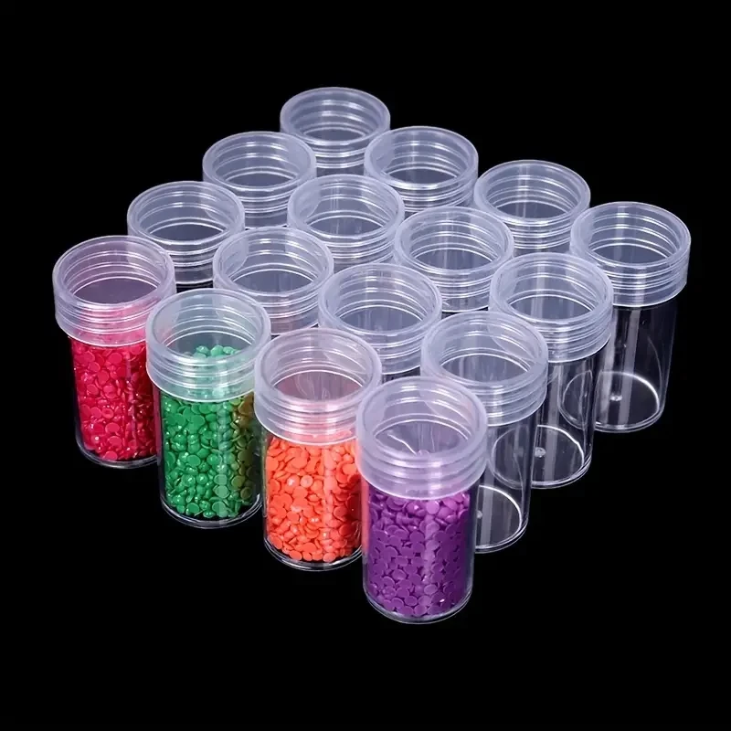 1pc 24/38/48/60/80 Slots Plastic Storage Box, DIY Diamond Painting Beads Charms Jewelry Accessories Organizer Box 5