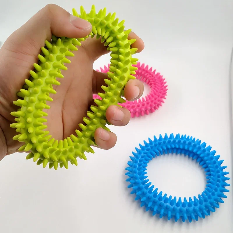 

Spiky Sensory Tactile Ring Kids Antistress Bracelet Fidget Toy for Classroom/Office Autism ADHD Increase Focus Relieve Stress