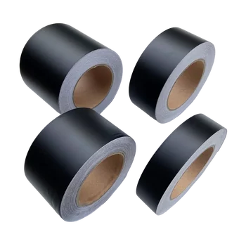 블랙 매트 비닐 랩 호일 테이프 롤, 매트 블랙 스트라이프, 창문 트림 필름, 자동차 스티커 데칼, 자동차 인테리어 기둥용