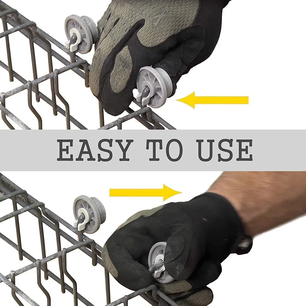 Dishwasher Lower Bottom Basket Wheels Compatible for Bosch Neff & Siemens 165314 Dishwasher Spare Parts Lower Rollers 5