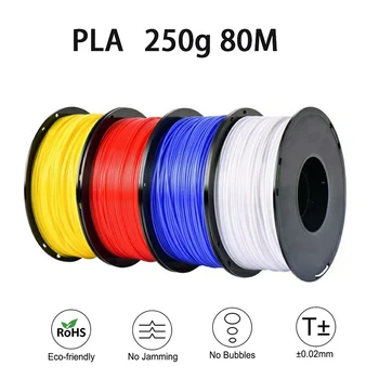 Easythreed 3D 인쇄 필라멘트, PLA 250g 길이, 80M 직경, 1.75mm FDM 프린터 재료