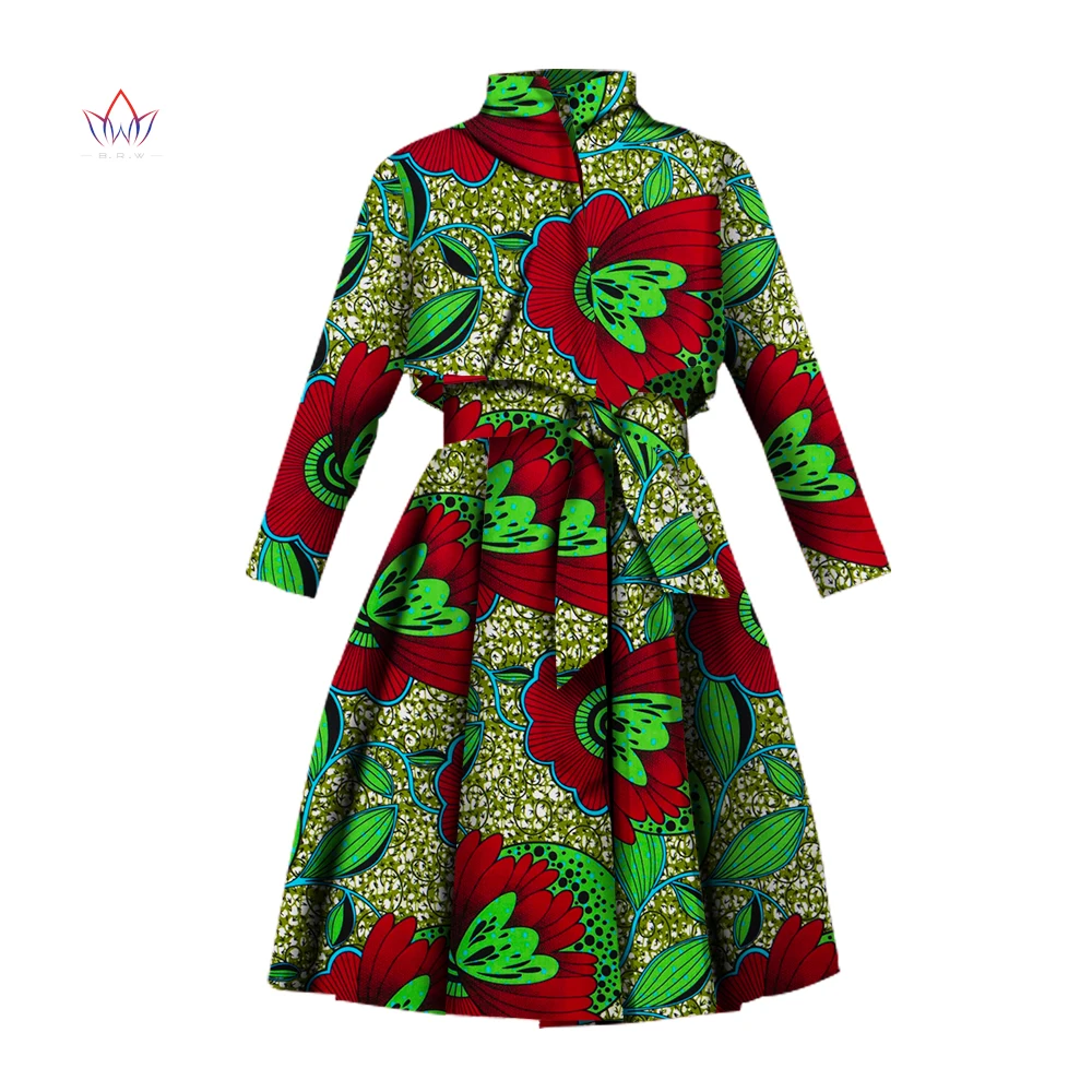 Bintarealwax African Trench Coat For Women Plus Size African Clothing Africa Print Outfits