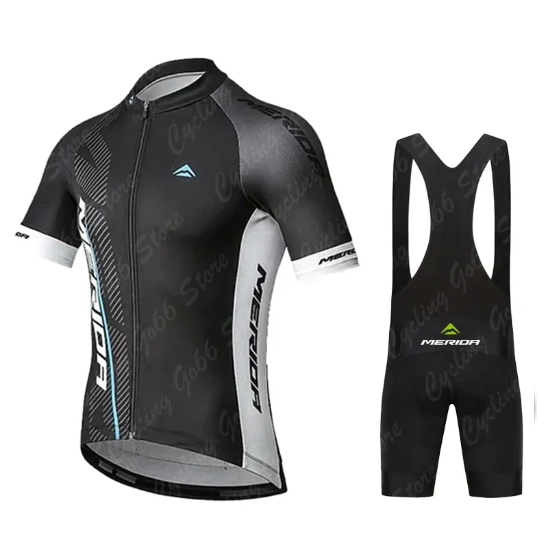 2025 Merida Cycling Jersey Set Summer Short Sleeve Breathable Men's MTB Bike Cycling Clothing Maillot Ropa Ciclismo Uniform Suit 2