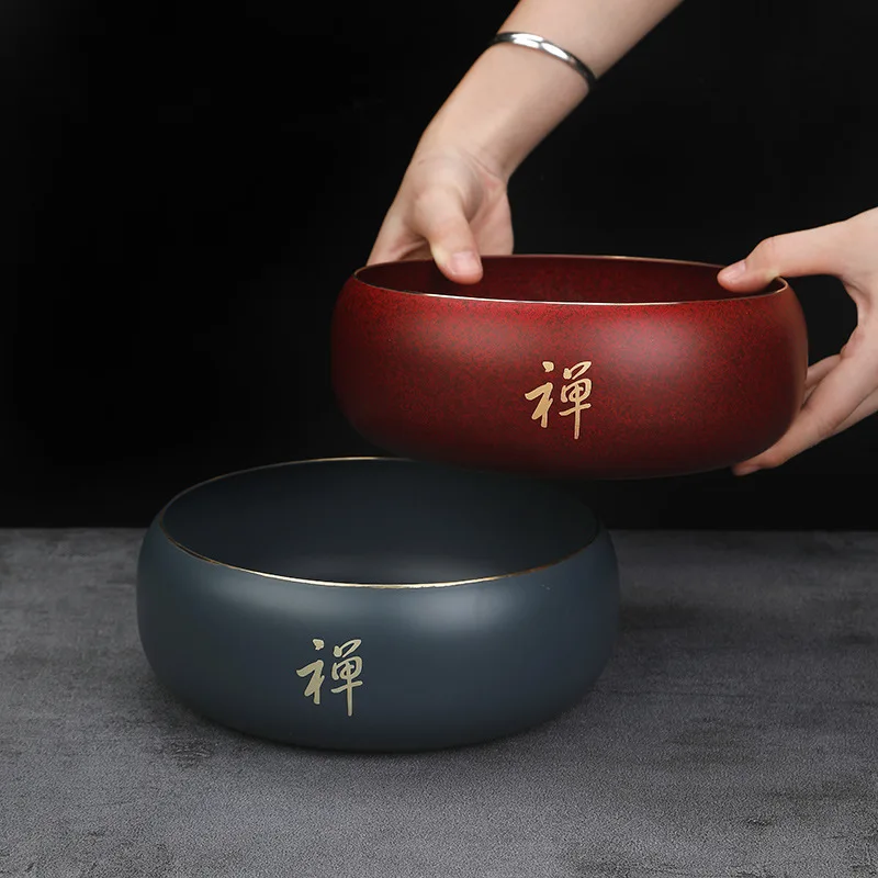 

Longyinzhai Brass Burning Blue Tea Washing Pen Washing Household Anti-Oxidation Washing Water Pot Washing Tea Cup Kung Fu Tea Se