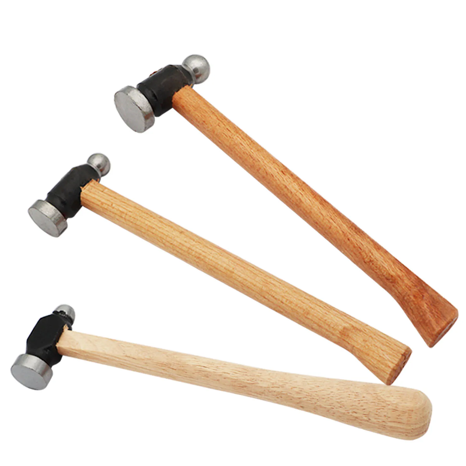 Chasing Hammer Jewelry Making Hammers Rubber Hammer with Comfortable Wood Handle for Jewelry Craft Making