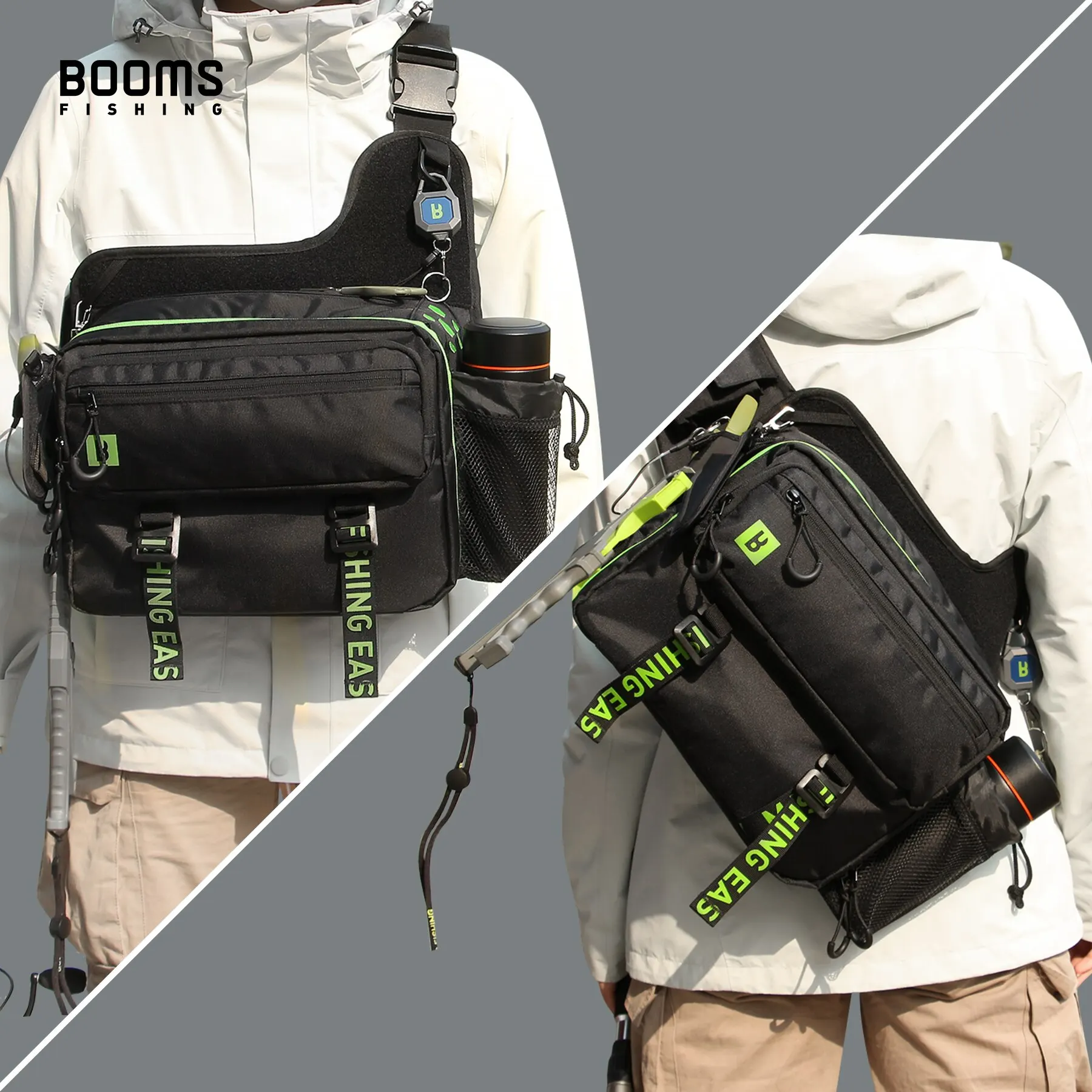 Booms Fishing IB1 Fishing Bag High-Capacity Tackle Storage Bags Large Sea Freshwater Backpack Carpfishing Professional Equipmen fishing bag