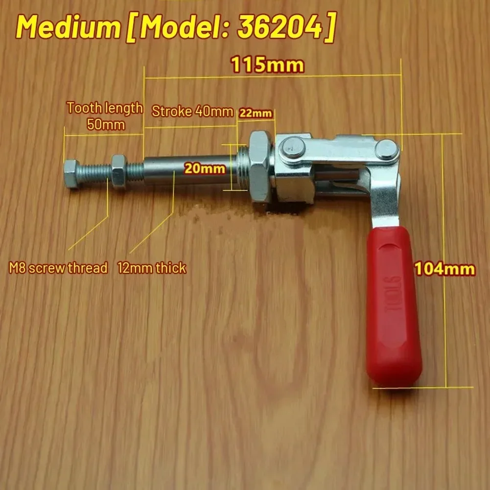 Holder Toggle 1pcs Capacity Iron Kit Pull 3 Sizes Tool 36202 36204 36224 Galvanized Hand Quick Release Accessories 2