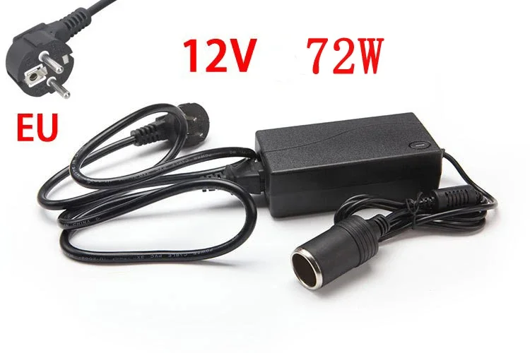 

72 W AC 100V - 240V DC 12V converter 6A car cigarette lighter adapter power converter car home car washing power adapter