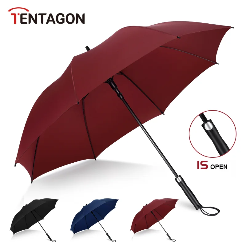 45Inch Automatic Long Handle Umbrella Men's Golf Umbrella Windproof