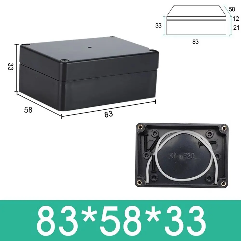 ABS Plastic DIY Housing Instrument Electronic Project Box Waterproof Black Electric Supplies Three Layers Power Box