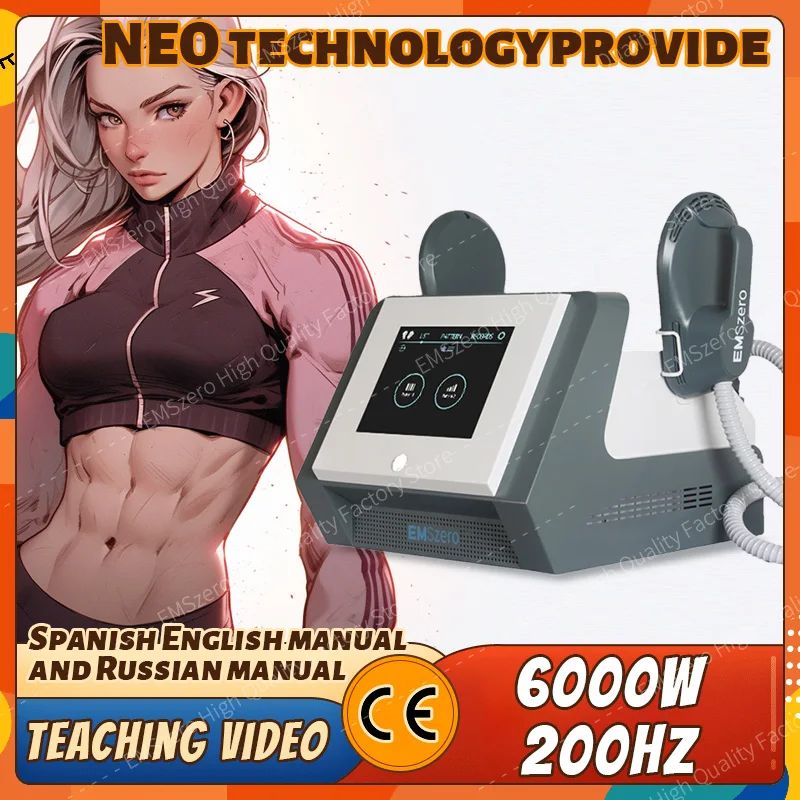 Hi-Emt EMS 휴대용 근육 슬리밍 및 무게추 감소 조각 기계 살롱, EMSZERO NEO 조각 기계, 6500W, 신제품 