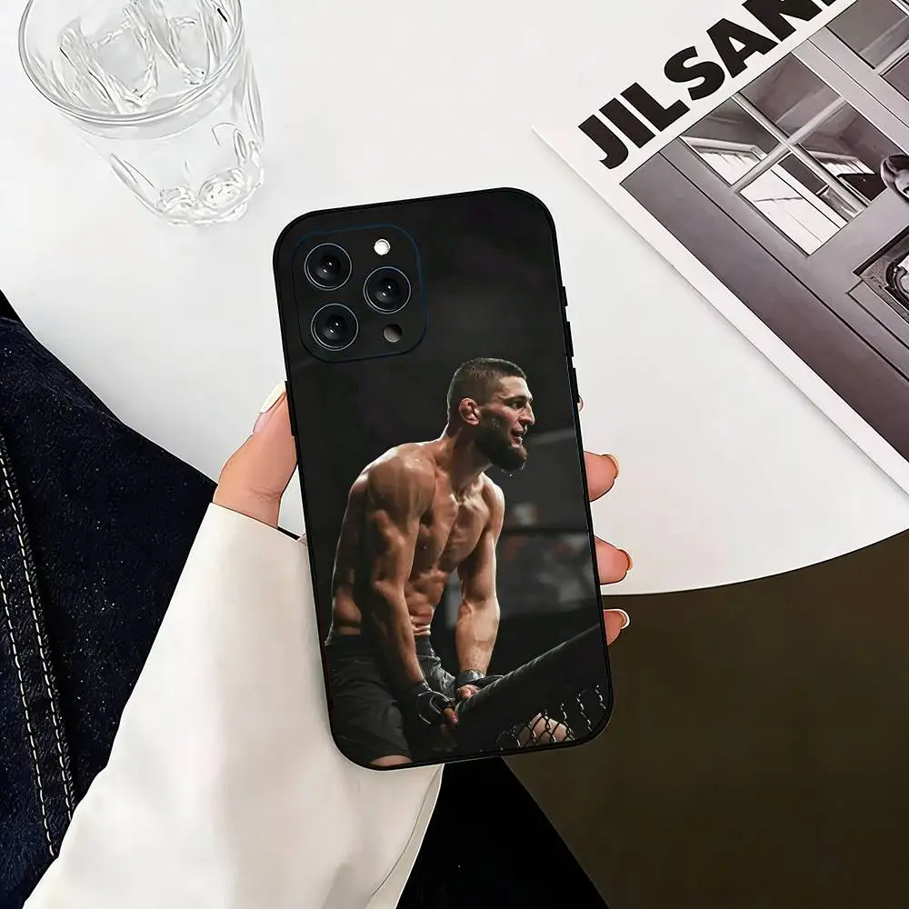 Eagle K-Khamzat Chimaev Black Soft Silicone Phone Case