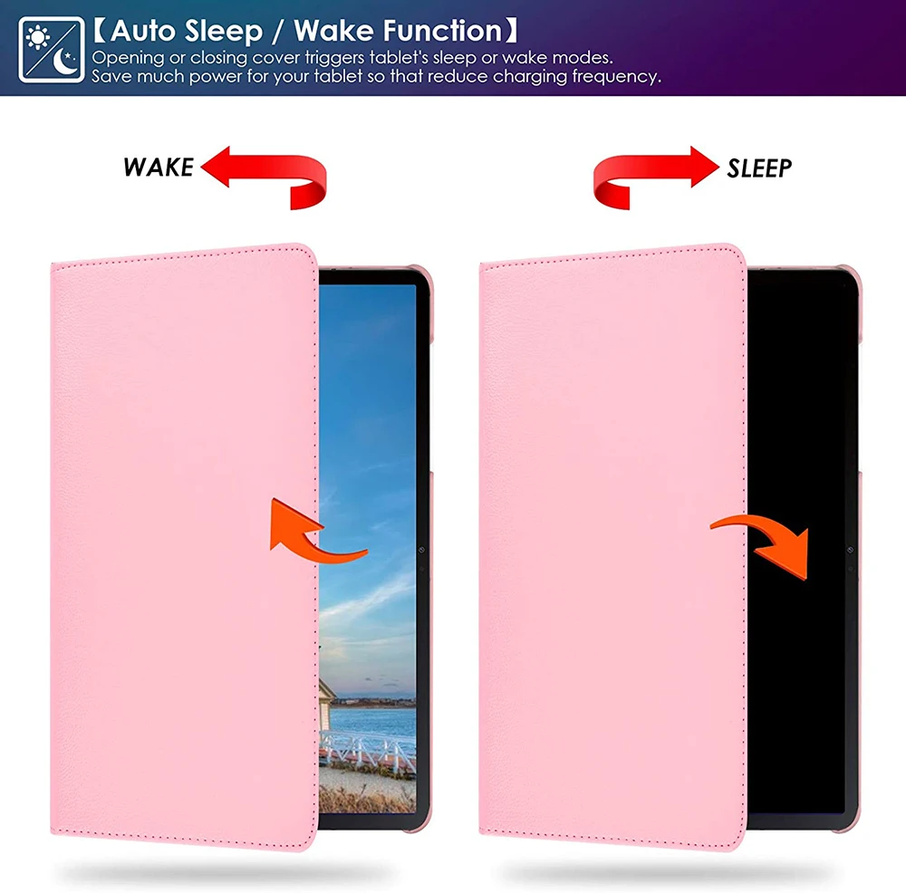 Premium 360° Rotating PU Leather Stand Case Cover for Tablet - Enhanced Protection and Versatility
