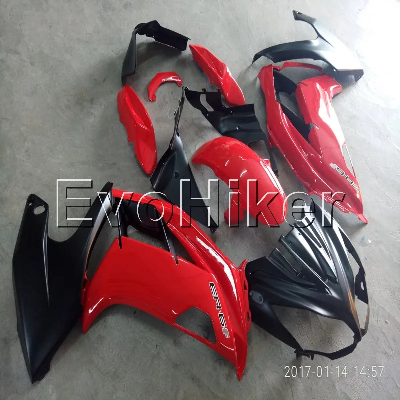 

Full fairing kits for 650R ER 6f 2012 2013 2014 2015 red black ER-6f 12 13 14 15 Injection mold ABS plastic panels kit