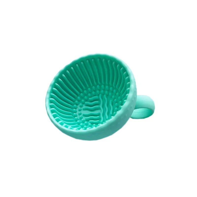 Eyeshadow Brushes Wash Makeup Brush Cleaner Folding Powder Puff Cleaning Bowl Clean Mat Beauty Tools Soft Silicone Scrubber Box