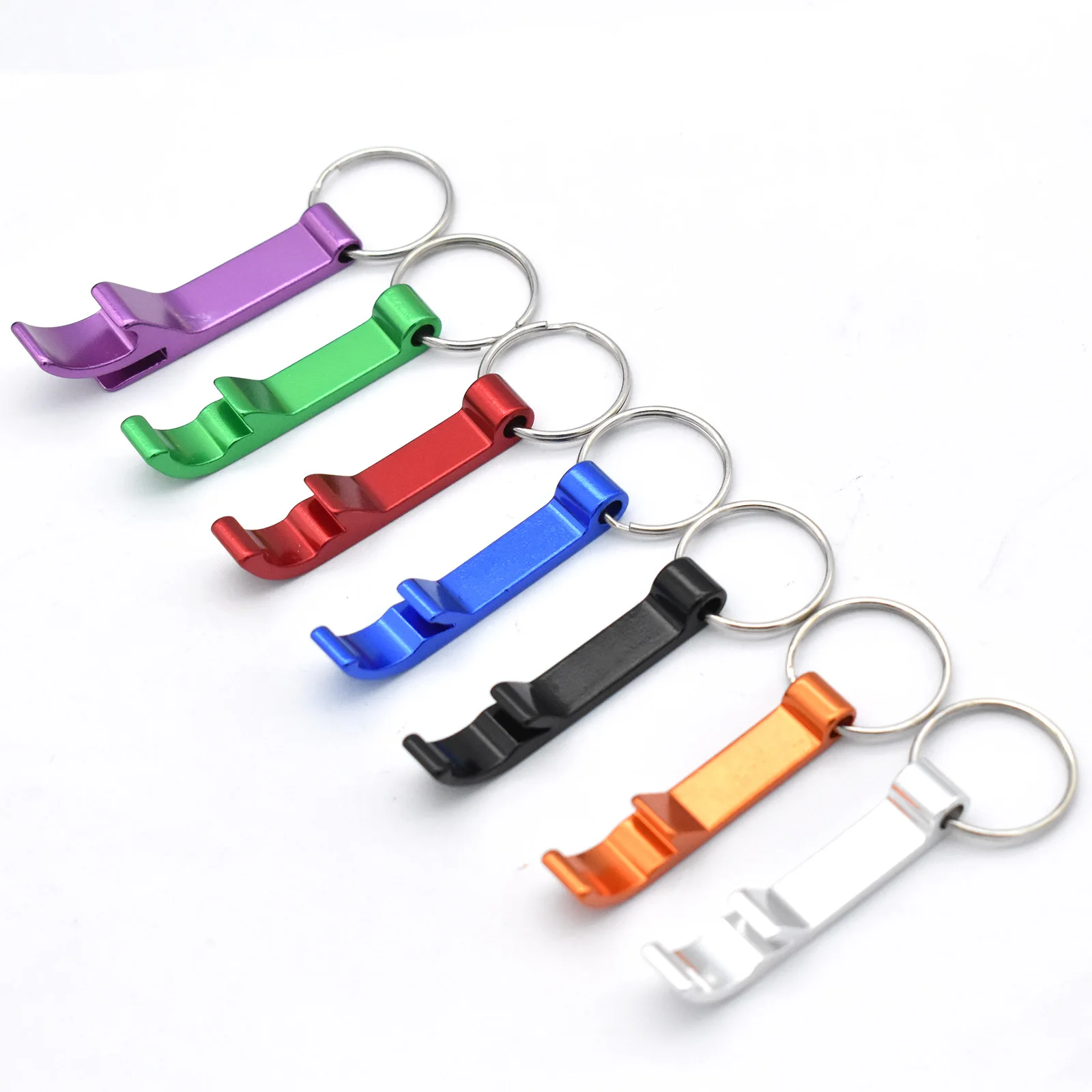 Multi-color Key Ring 20mm Keychain O Ring Pendant Metal Stainless Steel Key-Ring For Car Door Key Bag Purses Decrations 6PCS