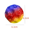 12Pcs Useful Hole Ball Soft Bouncy Ball Anti Fall Moon Shape PU Extreme High Bouncing Ball for Kids Outdoor Games Sports Toys 6