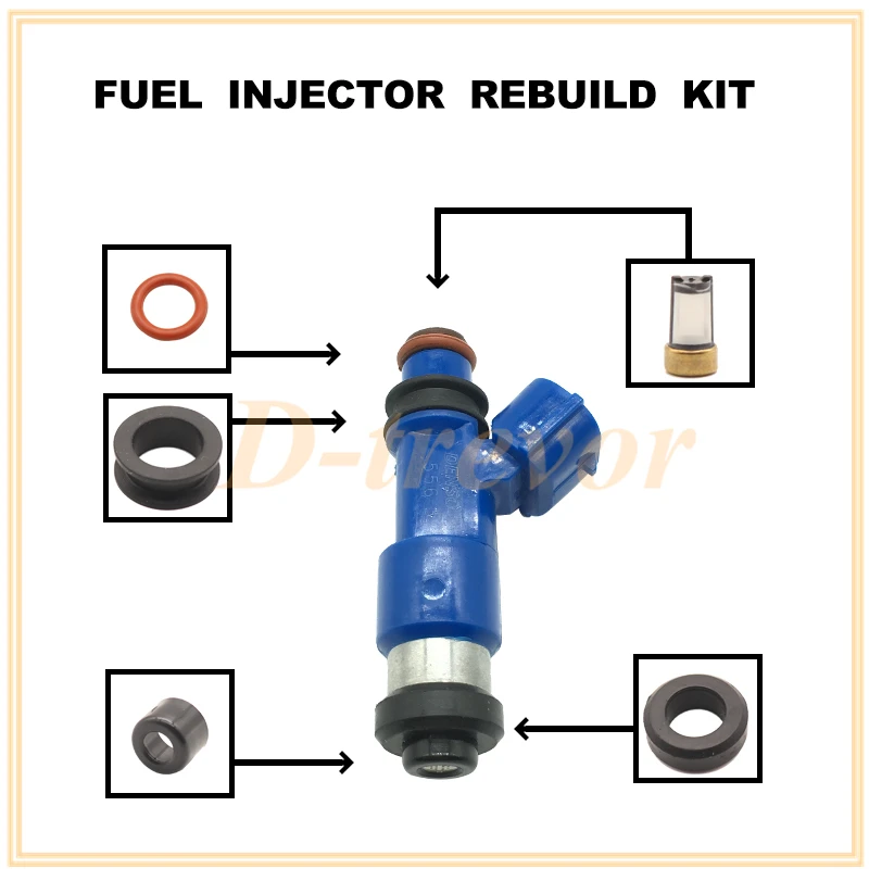 Fuel Injector Nozzle Repair Kit For Subaru WRX / STI 16611-AA720 2.5L 842-12341