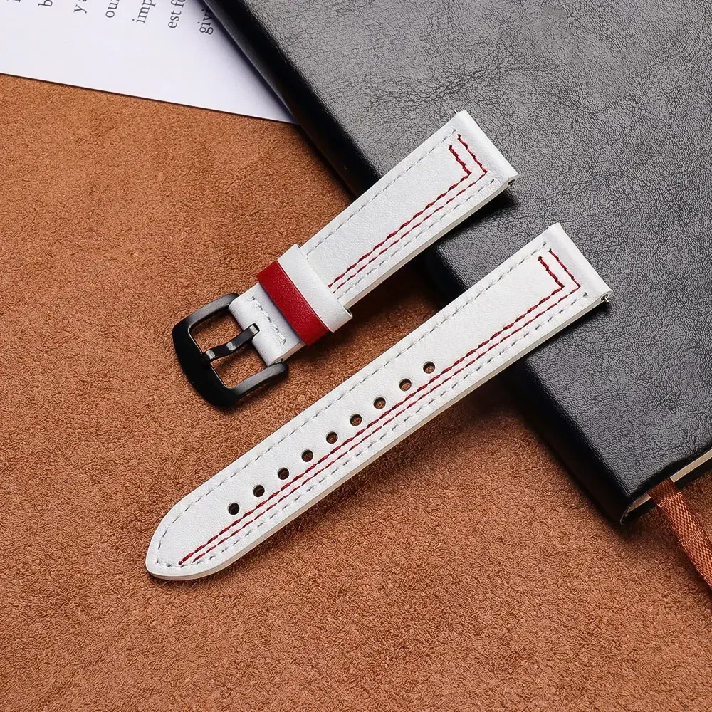 Premium Leather Loop Strap for Smartwatch - 22mm Replacement Wristband Bracelet Accessory