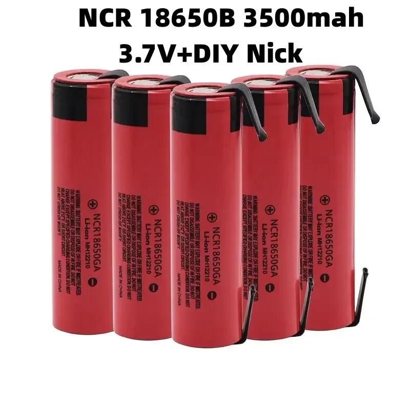 

100% Newly Upgraded NCR18650 30A Discharge 3.7V 3500mAh 18650 Rechargeable Battery Toy Flashlight Lithium Battery + DIY Nickel