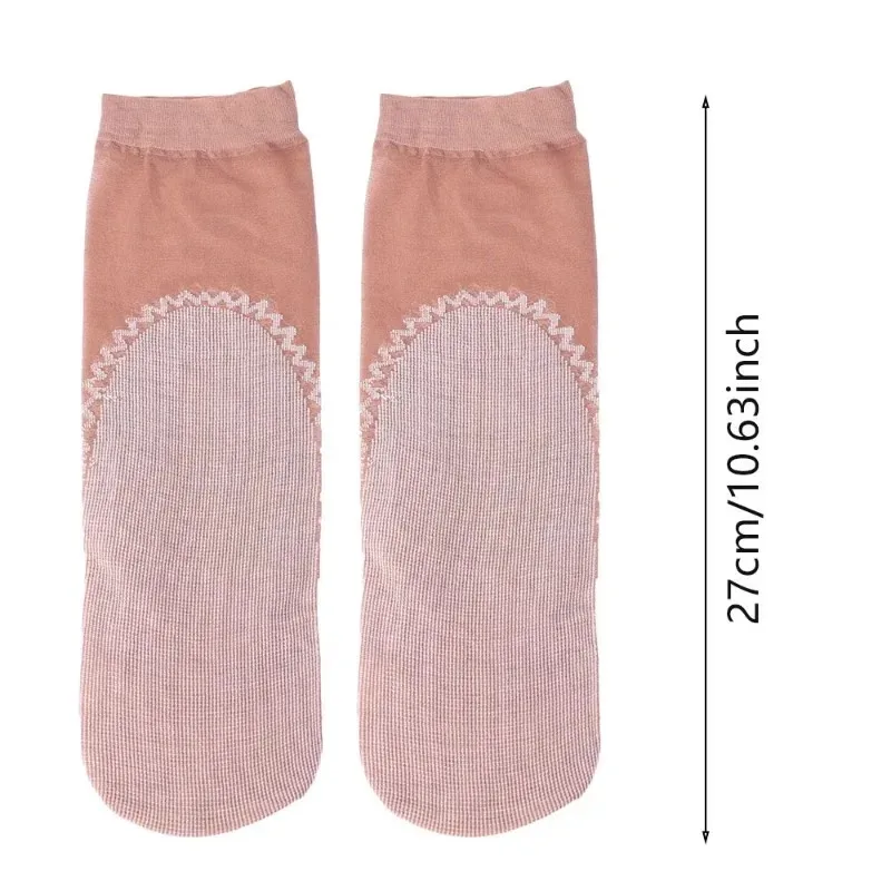 1/5/10pairs Elastic Lace Socks Women Transparent Ultrathin Mesh Non-Slip Bottom Splice Sock Female Silk Velvet Ankle Short Sox