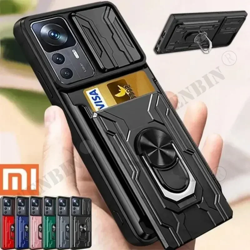 Luxury Shockproof Multi-Function Hard Armor Case with ProSlide Lens Protector