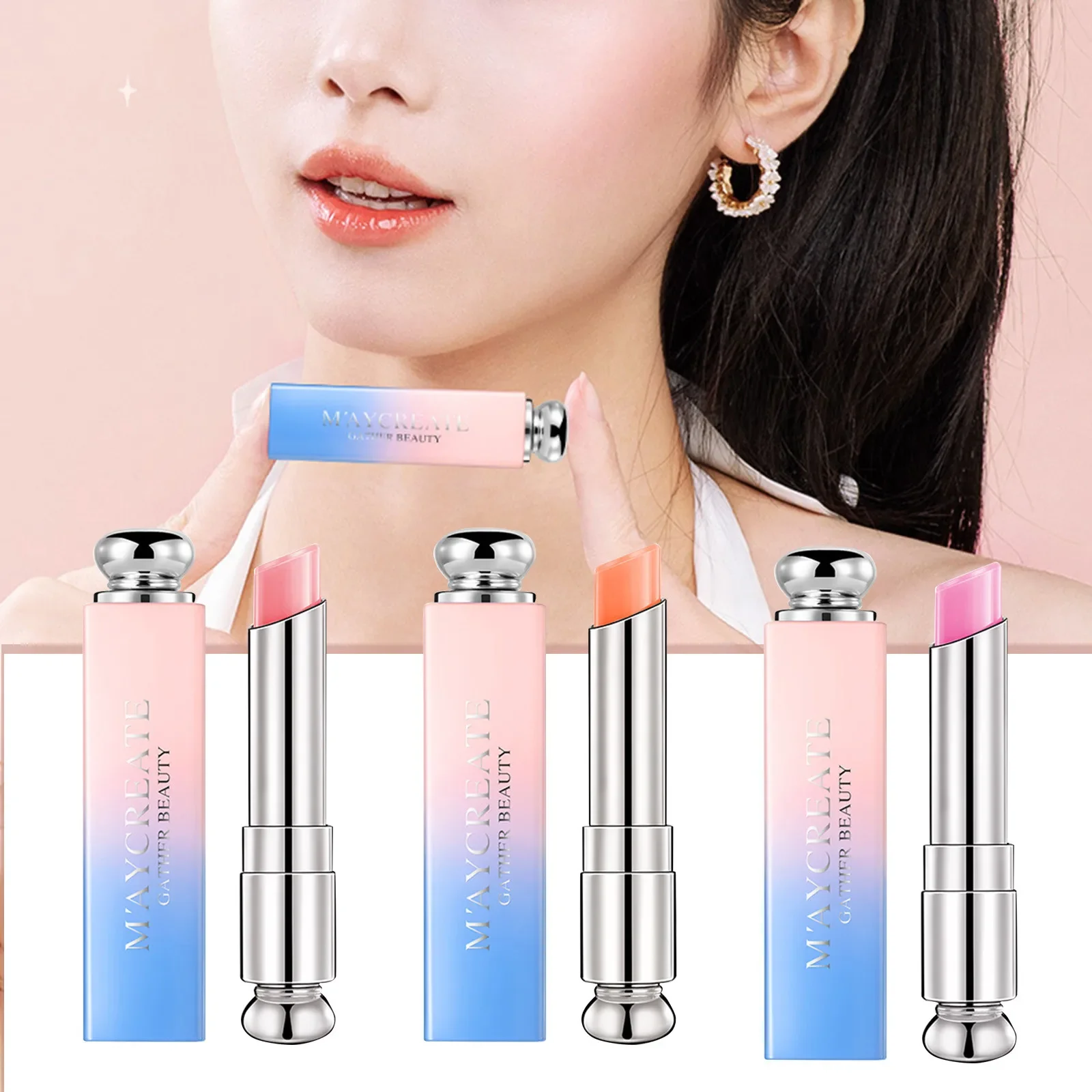 Косметика Bright Crystal Jelly Lipstick Temperature Change Color Lip Gentle Fashionable Korean Makeup Products Beauty
