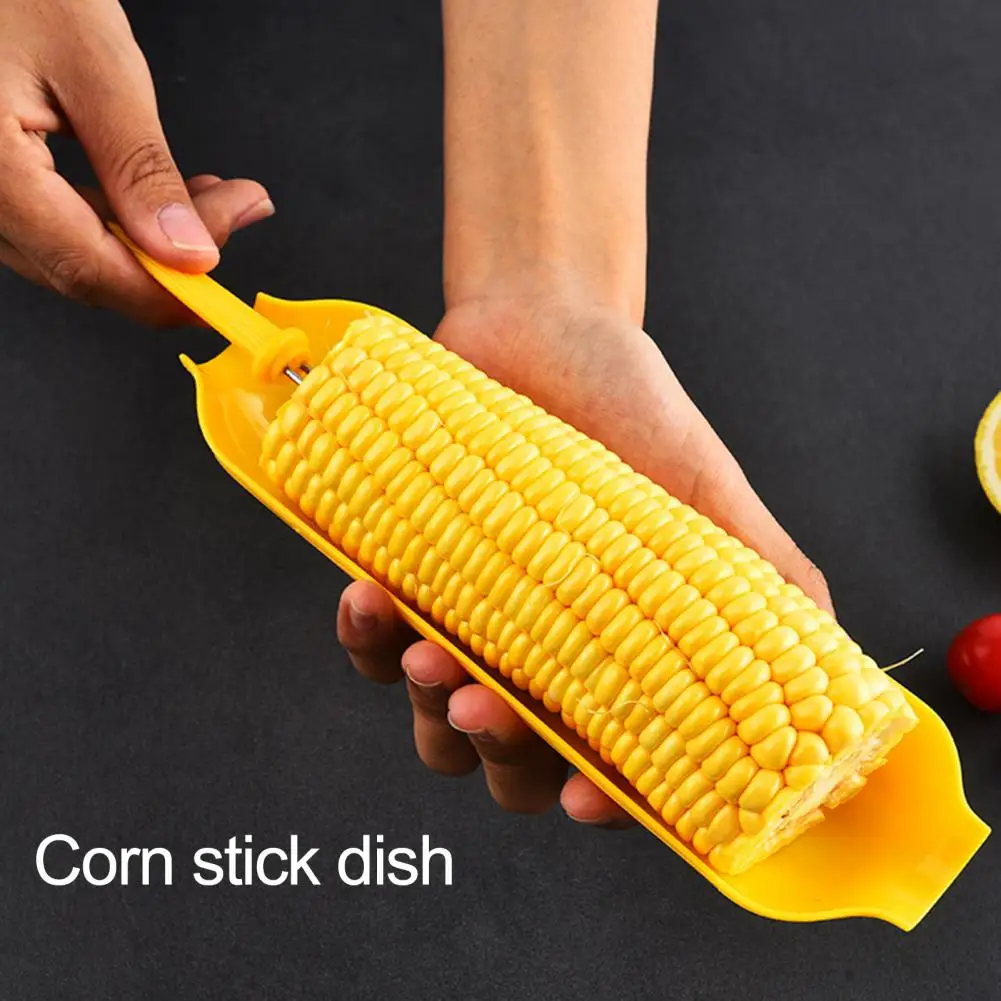 12pcs Jumbo Corn On the Cob holders Set Stainless steel Corn Skewers Prongs Hot Dog Meat Forks BBQ Dish Plate Fork BBQ Tool