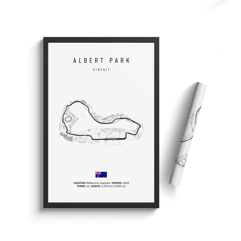 Formula 1 Racing Circuit Canvas Art: Aesthetic Motorsport Wall Decor