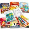 Fire Truck Coloring Book, 24 Pcs Firetruck Coloring Book for Kids/Fireman Coloring Book & 12 Pcs Color Pencils 1