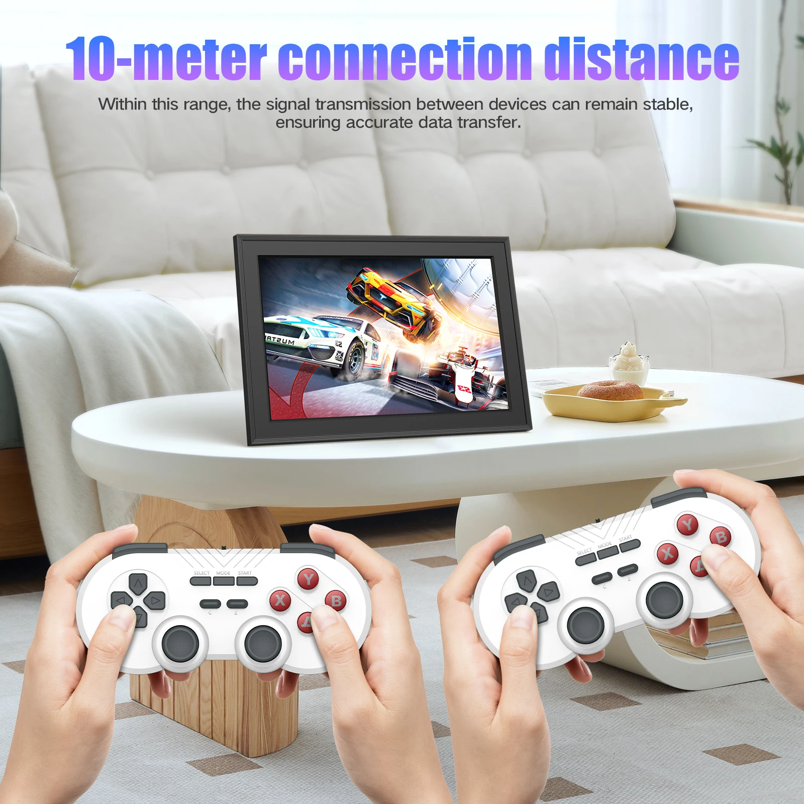 Video Game Console Wireless Joystick Gamepad HDMI Handheld Game Player Frameo 10.1 Inch WiFi Digital Picture Frame two-in-one
