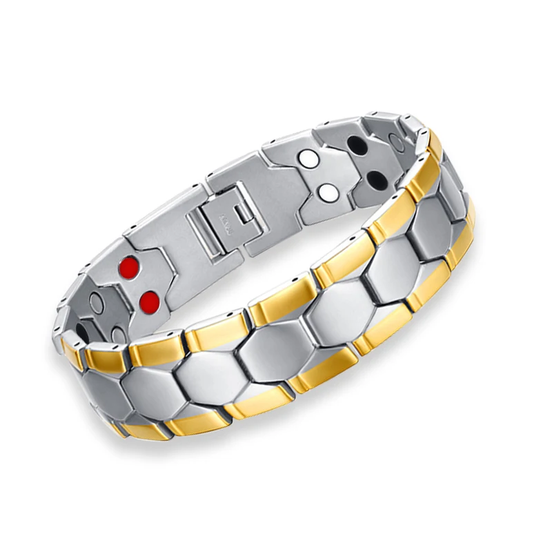 

Camaz Magnetic Bracelet Relif Stress Health Energy Bracelets & Bangles Stainles Steel Wristband Jewelry for Arthritis