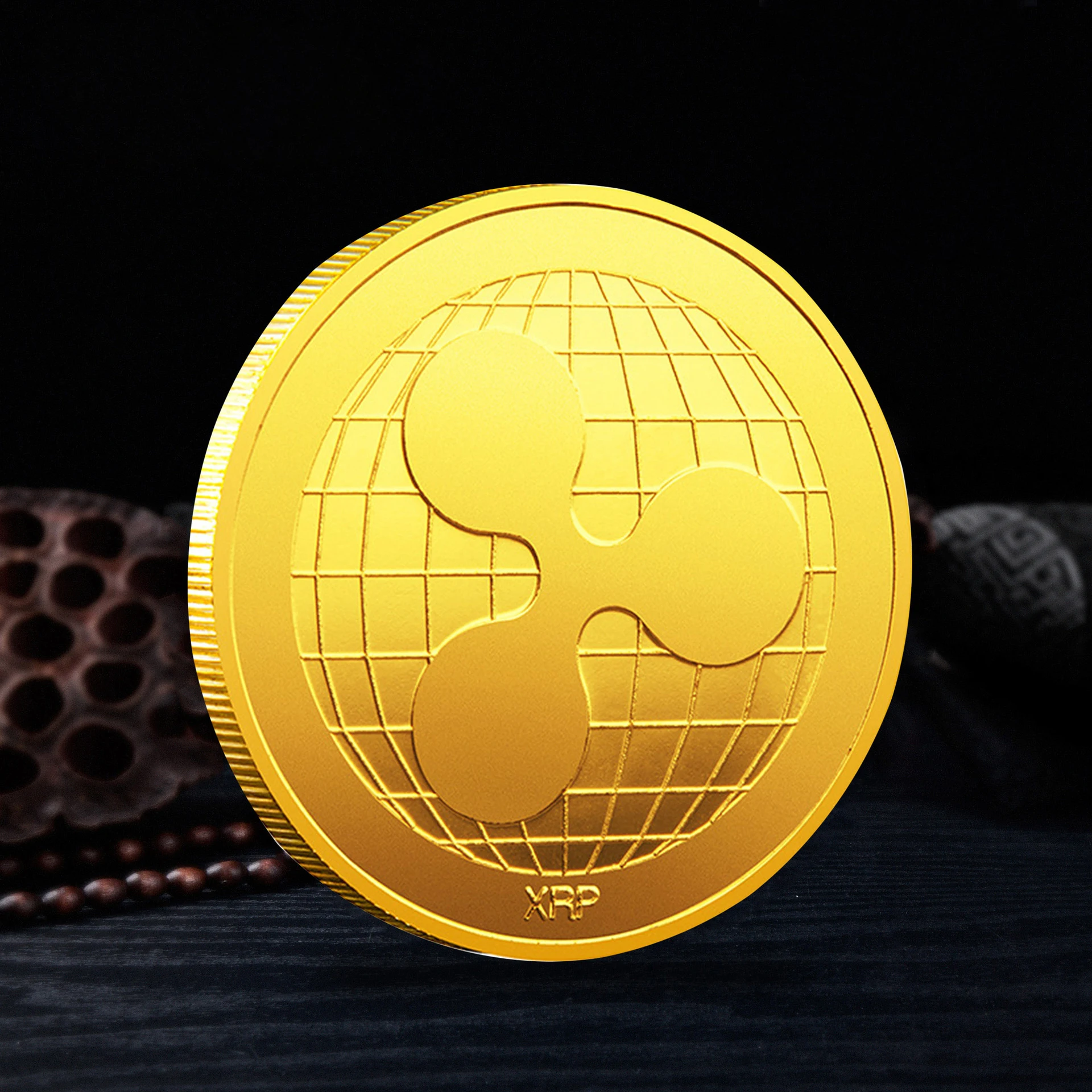 Premium Souvenir Physical Metal Crypto Currency Coin Collection with Protective Case