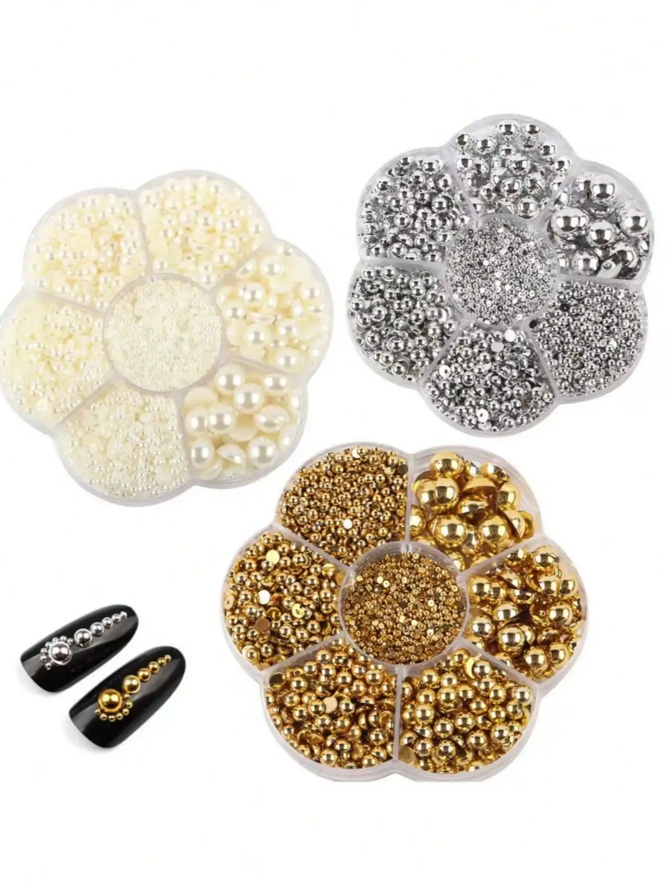 210mm 라운드 플랫백 진주 비즈 아크릴 루즈 비즈 DIY 공예 선물 장식 의류 장식 액세서리 네일 아트 장