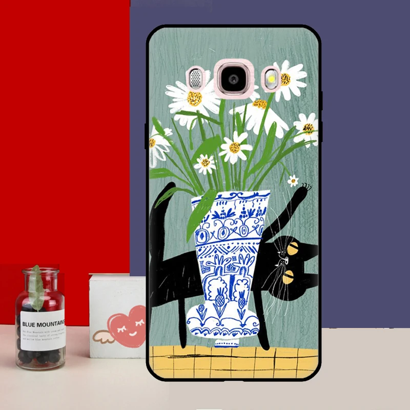 Black Cat Cartoon Cute Phone Case – Stylish and Protective Cover
