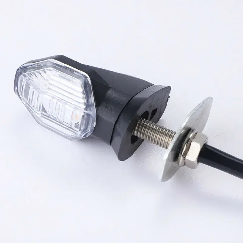 

2pcs/set Universal Motorcycle Turn Signals Light Mini LED Indicator Lamps Blinker Lights Amber Accessories For Suzuki Kawasaki