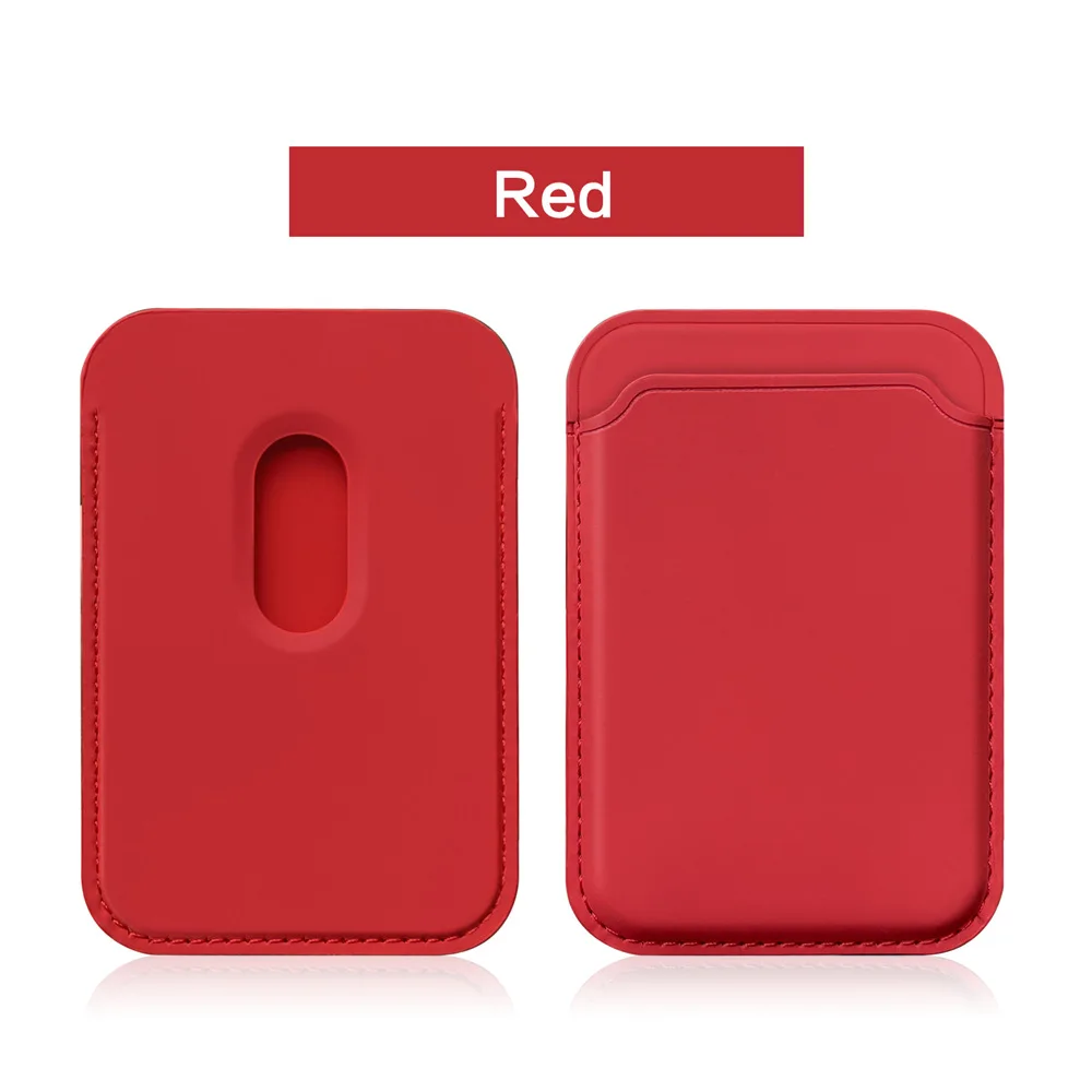 Premium Magnetic Card Holder Wallet Case with Liquid Silicone Finish
