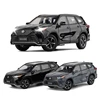 1/32 JKM Toyota Highlander XSE AWD HYBRID Diecast Toy Model SUV Sport Car Sound & Light Educational Collection Gift For Kids 1