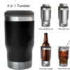 4 in 1 Can Cooler Tumbler for 12 Oz Cans, Slim Cans,and Bottles with Built-in Bottle Opener,Insulated Cool Summer Ice Bottle Cup 3