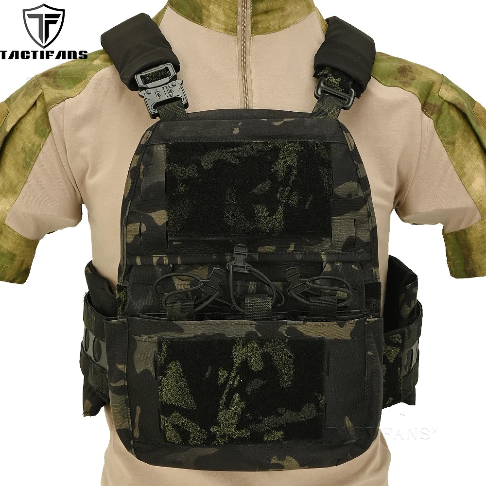 

Tactical Hunting FCPC V5 Vest Plate Carrier DOPE Front Flap Assult Cummerbund Padded Shoulder Airsoft Military Ferro Style Vest
