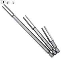  DRELD 3Pcs Magnetic Screwdriver Extension Bit 60mm/100mm/150mm Quick Release 1/4 Hex Shank Tools Holder Tool Drill Bits Set 