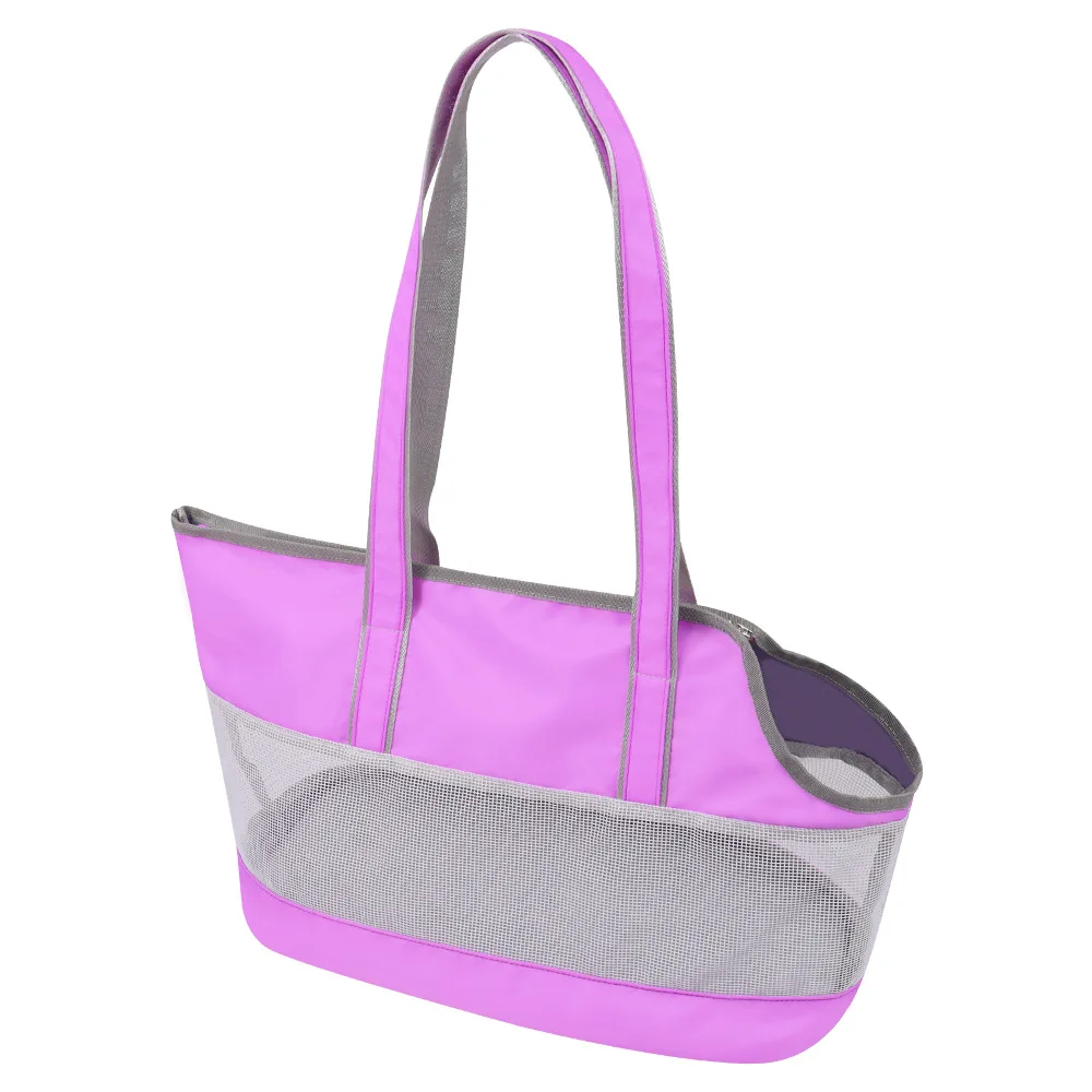 thumbnail image 1 of Bolsa de transporte suave para mascotas, bolsa portátil de rejilla, plegable, transpirable, para gatos y perros, para viajes al aire libre, 1 of 4