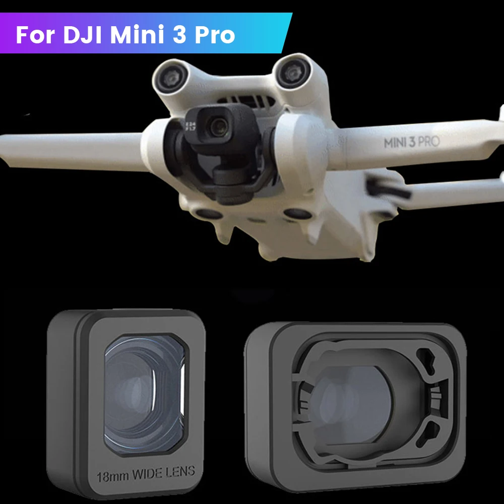 External Wide-angle Lens Filter For DJI Mini 3 Pro/Mini 3 Camera Lens Shooting Range Increase 25% Drone Filter Accessories